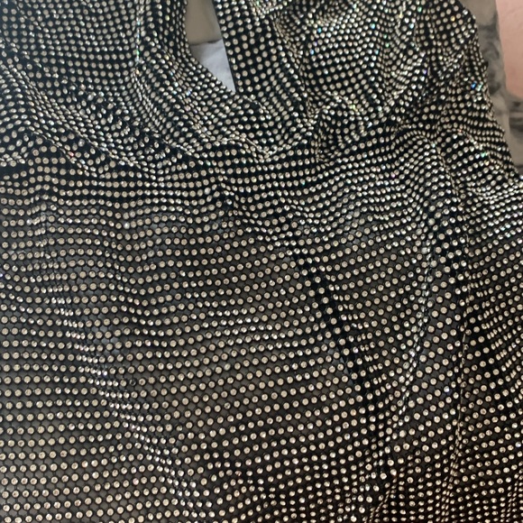 Sparkly bralette top. Tie at neck and back. Worn once. - Picture 2 of 13